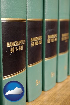 bankruptcy law books - with Kentucky icon